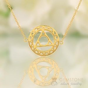14kt Yellow Gold -Throat Chakra Choker